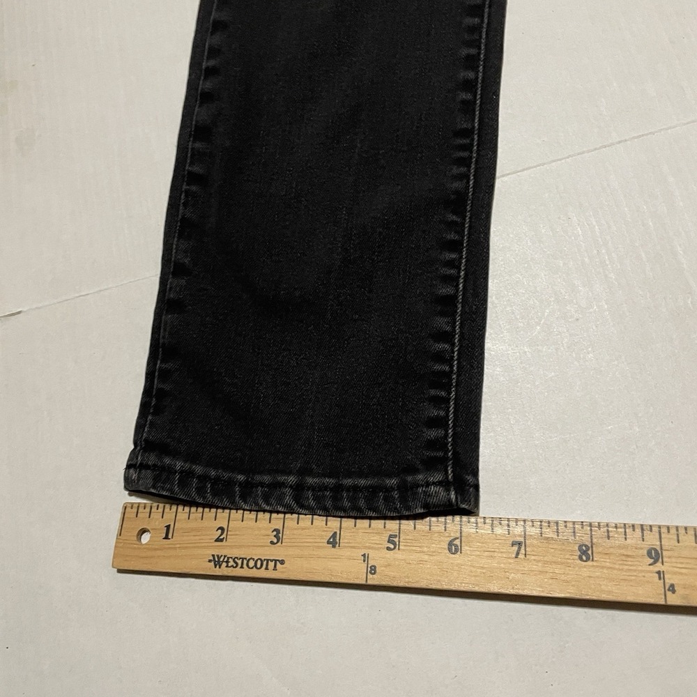 Levi's 712 Slim Jeans Womens Size 28 X 31 Black Stretch Skinny Mid Rise Denim - Picture 5 of 9
